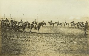 Royaume Uni Militaire 16th Lancers at drill Ancienne Photo FGOS 1890