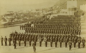 Royaume Uni Militaire Revue de Troupe Ancienne Photo FGOS 1890