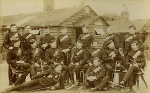 Royaume Uni Militaire Officiers du Royal Dragoons? Ancienne Photo FGOS 1890