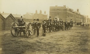 Woolwich Barracks Royal Horse Artillery RHA Action Front Old FGOS Photo 1890