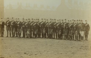 United Kingdom military Troops Group Posing Old FGOS Photo 1890