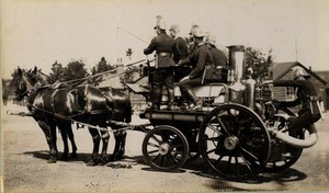 United Kingdom military Fire Engine Horse Grenadiers Guards Old FGOS Photo 1890