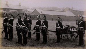 United Kingdom military 7th Royal Scots Gun Detachment Old FGOS Photo 1890