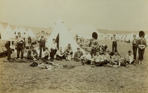 United Kingdom military 2nd Royal Scots Guards at Churn Camp Old FGOS Photo 1890