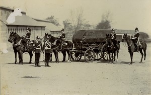 United Kingdom military Army Service Corps Horse cart Old FGOS Photo 1890