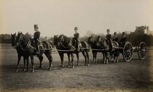 London military Artillery K Battery Royal Horse Artillery Old FGOS Photo 1890