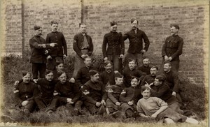 United Kingdom military Dorsetshire regiment Group resting Old FGOS Photo 1890