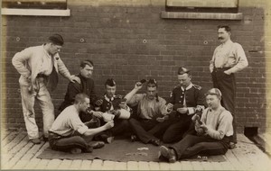 United Kingdom military Dorsetshire regiment Play time Old FGOS Photo 1890