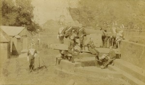 United Kingdom military Artillery Cannon Old FGOS Photo 1890
