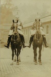 United Kingdom military riders on horseback Old FGOS Photo 1890