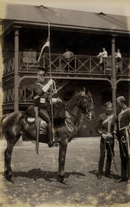 United Kingdom military Trooper 16th Lancers Old FGOS Photo 1890