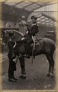 United Kingdom Trooper & Sergeant Major, Middlesex Yeomanry Old FGOS Photo 1890