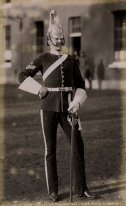 United Kingdom military Sergeant Major 6th Dragoon Guards Old FGOS Photo 1890 #1