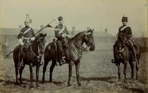 United Kingdom military Troops Cavalry Lancers Old FGOS Photo 1890 #1