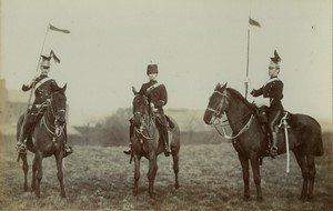 United Kingdom military Troops Cavalry Lancers Old FGOS Photo 1890 #2