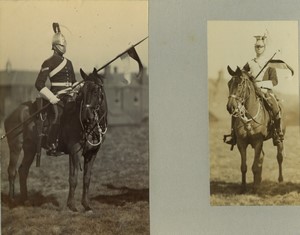 United Kingdom military Troops Cavalry Lancers Old FGOS Photo 1890 #3