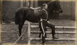 United Kingdom military Riding Master 17th Lancers Old FGOS Photo 1890