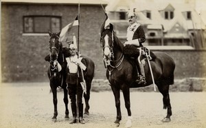 United Kingdom military Officer Lancers Old FGOS Photo 1890
