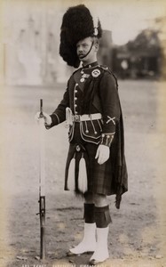 United Kingdom military Col Sergent Cameronian Highlanders Old FGOS Photo 1890#1