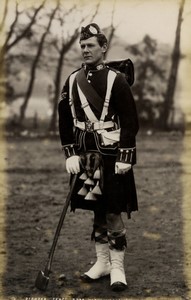 United Kingdom military Pioneer Sergeant 93rd Highlanders Old FGOS Photo 1890