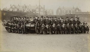 UK HMS Excellent Royal Navy Bluejackets Sailors Old Photo Stuart 1890 #3