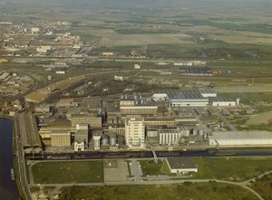 France Nord Coudekerque Lesieur Factory oil manufacturer Old Photo 1980