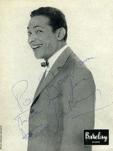 France singer Henri Salvador Autograph on old printed photo 1960