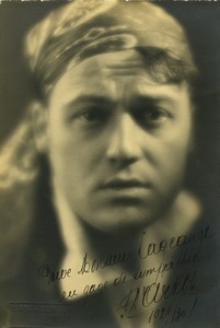 France acteur? L.F. Arnol pirate dedicace autographe ancienne photo Blanc et Demilly 1930 #2