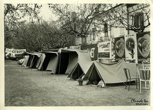 France Castelsarrasin Expo Tent Jamet Camping Old Photo Claude Ver 1960