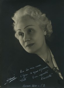 Italy Roma Diodata actress? Singer? Autograph Old Photo Manlio Villoresi 1960
