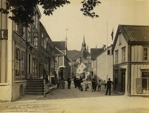 Norway Romsdal Molde Gade Church Old Photo 1904