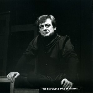 France Theatre actor Francois Perier in Ne reveillez pas madame Old Photo 1970