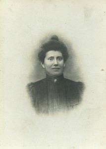 France Paris Portrait de Femme Ancienne Carte Cabinet Photo Samaritaine 1900