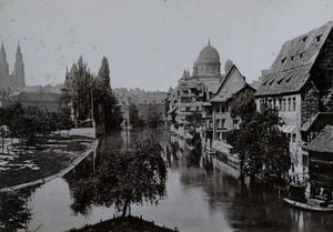 Germany Nuremberg Insel Schütt Island Old Cabinet Photo Roepke 1890