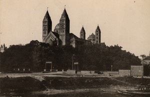 Germany Speyer Cathedral view from the Rhine Old Cabinet Photo Jager 1890 #2