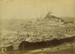France Auvergne Le Puy en Velay general view Old Cabinet Photo 1880