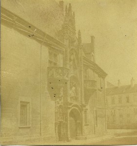 France Nancy Ducal museum Old Half-Stereo Photo Valecke 1865