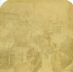 France Avesnes lower town Old Half-Stereo Photo 1865
