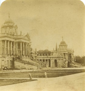 Germany Potsdam old palace Old Half-Stereo Photo 1865