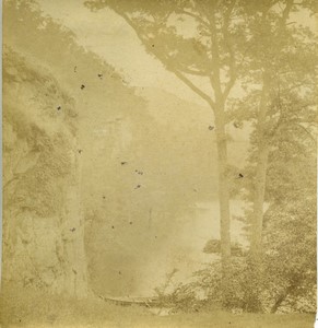 United Kingdom Lake District Stybarrow Crag Ullswater Old Half-Stereo Photo 1865