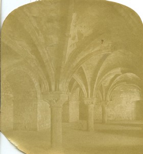 France Mont Saint Michel The Promenoir Old Half-Stereo Photo 1865