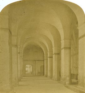 France Mont Saint Michel the cellar Old Half-Stereo Photo 1865