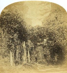 France Loire inferieure ruines château de Clisson Ancienne Demi Stereo Photo Jouvin 1865