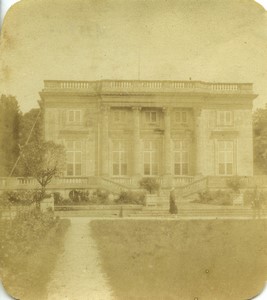 France Versailles Petit Trianon Old Half-Stereo Photo 1865
