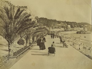 France French Riviera Nice Promenade des Anglais Old Photo Neurdein 1890