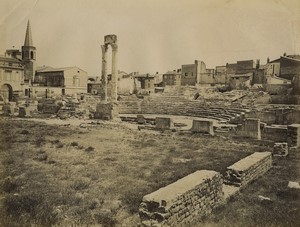 France Arles the Roman theatre Old Photo Neurdein 1890