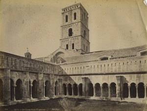 France Arles Saint Trophime Bell tower & Cloister Old Photo Neurdein 1890