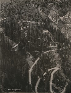 Switzerland Maloja Pass Val Bregaglia Old Photo Schroeder 1890