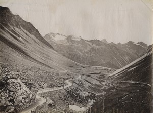 Suisse col de l'Albula Chaîne de l'Albula mer du Diable Ancienne Photo 1890