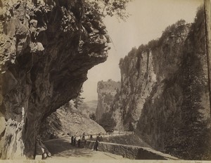 Switzerland Viamala Gorge Via Mala Road Old Photo Sommer 1890